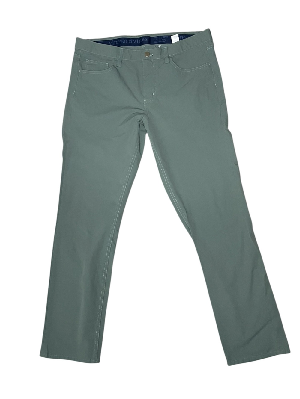 Vineyard Vines Olive Green 5 Pocket Performance Pants-men’s 34x30